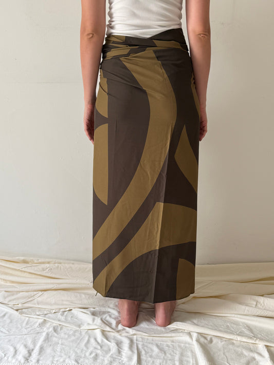 SALE - Sarong Geo Oliva
