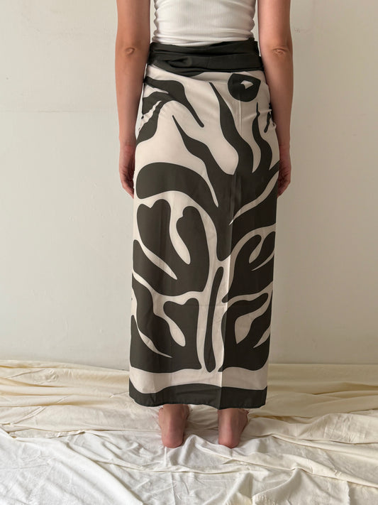 SALE - Sarong Coral Verde - Invertido