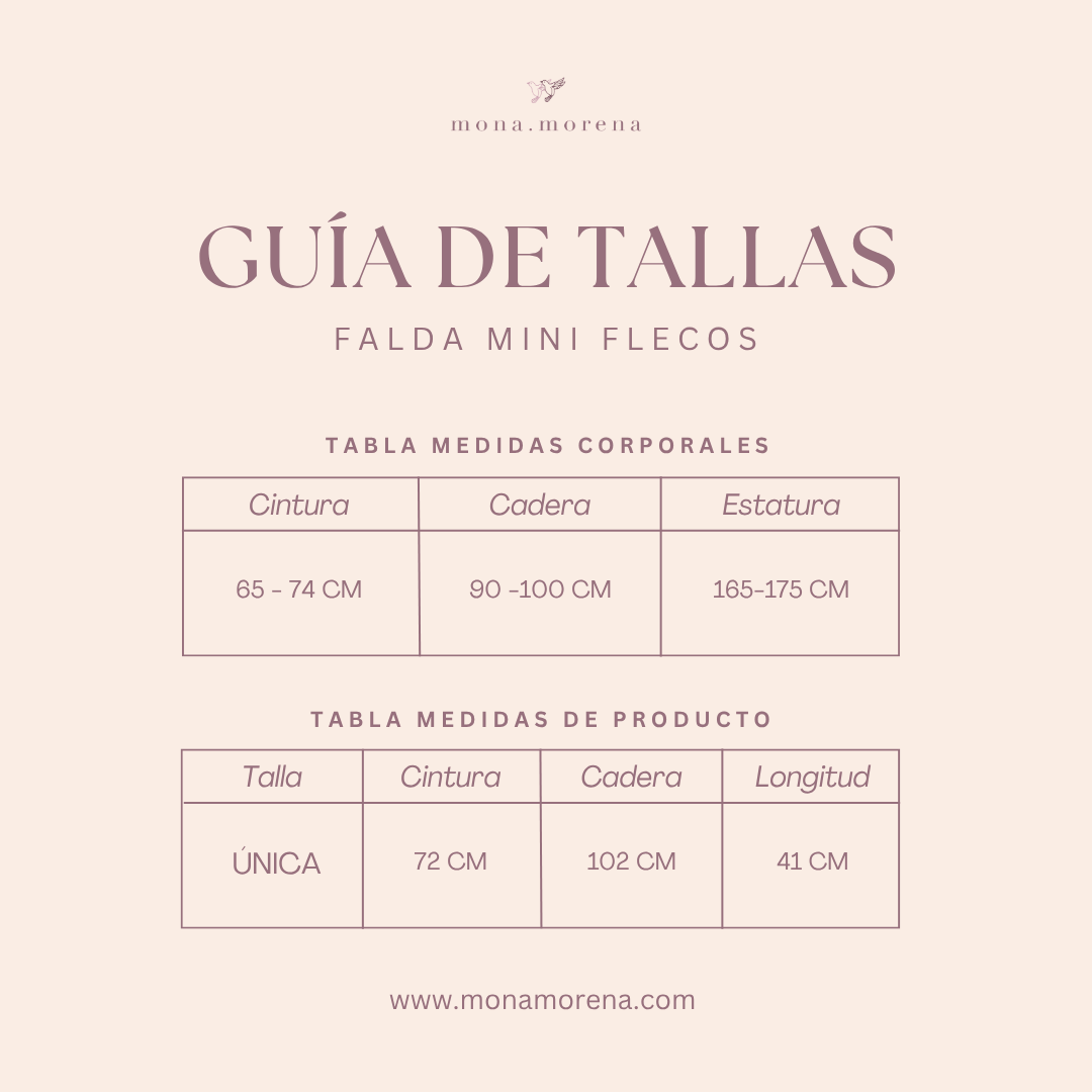 Falda Mini de Flecos - Navy