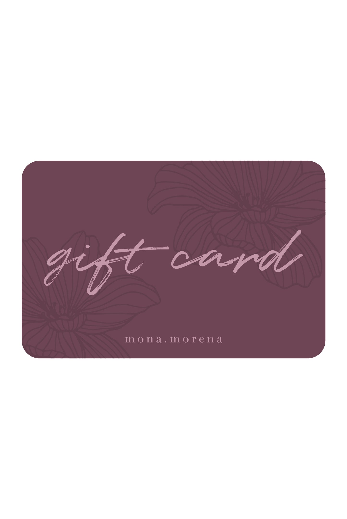 GIFT CARD / BONO DE REGALO