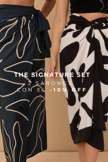 The Signature Set: 2 sarongs con 10% OFF