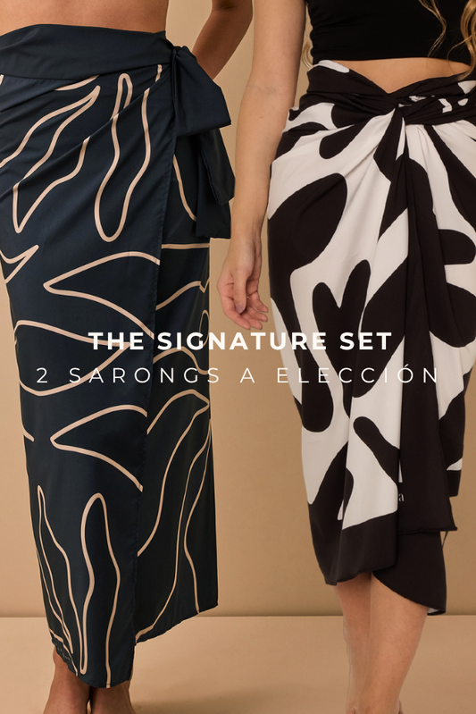 The Signature Set: 2 sarongs con 10% OFF
